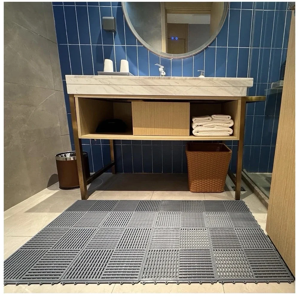 9 Pack Modular Interlocking Tiles Double Non-slip 12